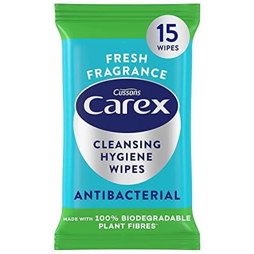 Carex Antibacterial Original Biodegradeable Wipes, Cleans, Cares and Protects, Bulk Buy, Pack of 10 x 15 Wipes — view 4