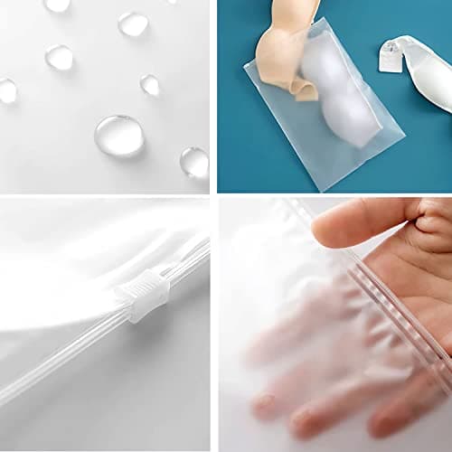 24 Pcs Reusable Ziplock Bags, Frosted Travel Storage Organiser, 5 Sizes — view 4