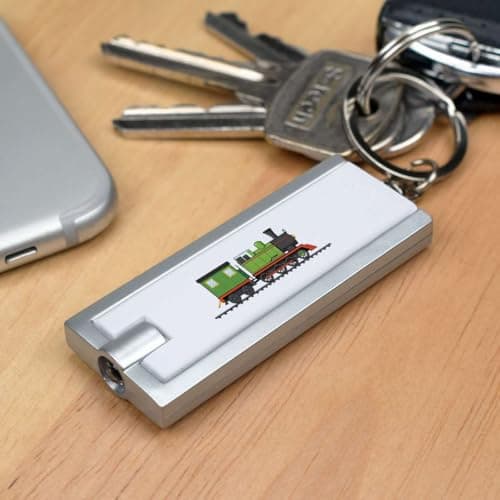 Azeeda 'Green Steam Train' LED Keyring Torch (KT00049183) — view 2