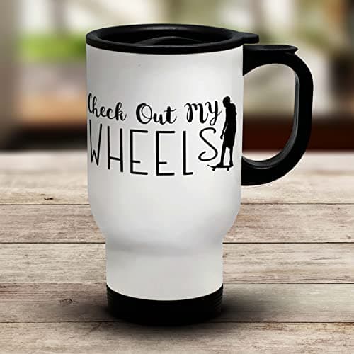 Shopagift Check Out My Wheels Travel Mug Cup — view 2