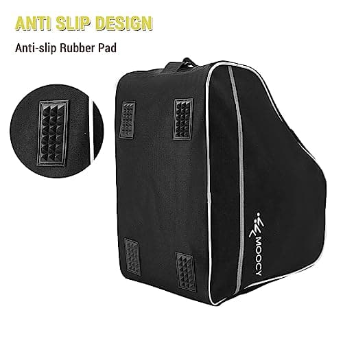 Lixada Multipurpose Ski Boot Bag, Black, 45 x 44 x 24 cm / 17.7 x 17.3 x 9.4 inches, Waterproof, Adjustable Strap, Non-slip Bottom, Ski/Snowboard Equipment Bag for Boots, Helmet, Goggles, Gloves — view 5