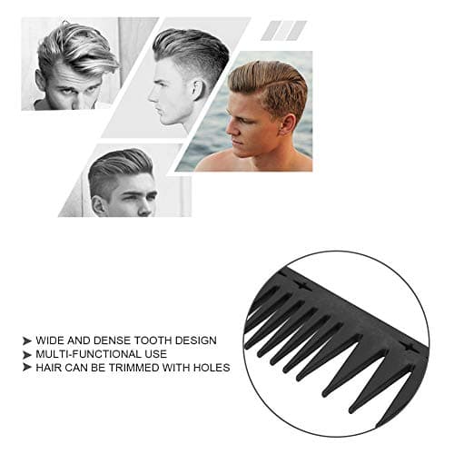 YYALYYON for Hair Styling, Carbon Fiber Material, Anti-Static, High Temperature Resistant, Wide and Dense Tooth Design, for All Hair Types — view 5