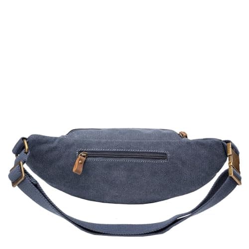 Troop London TRP0244 Classic Canvas Waist Bag - Charcoal — view 4
