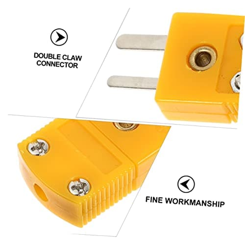 BUGUUYO 20 Sets Thermocouple Wire Connector Type k Cable Adapter Plug Tube Connector for K-type Thermocouple — view 6