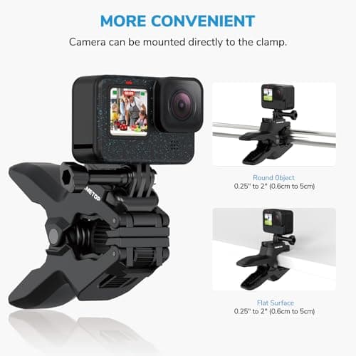Sametop Camera Clamp Clip Mount Jaws Flex Gooseneck Accessories for GoPro — view 5