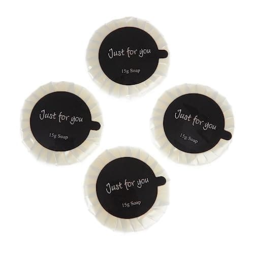 Travel Toiletries - Just for You Soap 20ml (Pack of 100), Weight: 15 grams per Soap, Dimensions: 45(Dia) x 10mm, REACH Compliant Hotel Soaps, Pleasant Fragrance, Individually Wrapped Soaps | GF951 — view 3
