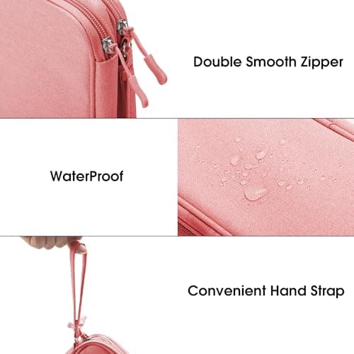 Arae Travel Essentials Electronic Organizer Double Layer - Pink, M — view 4