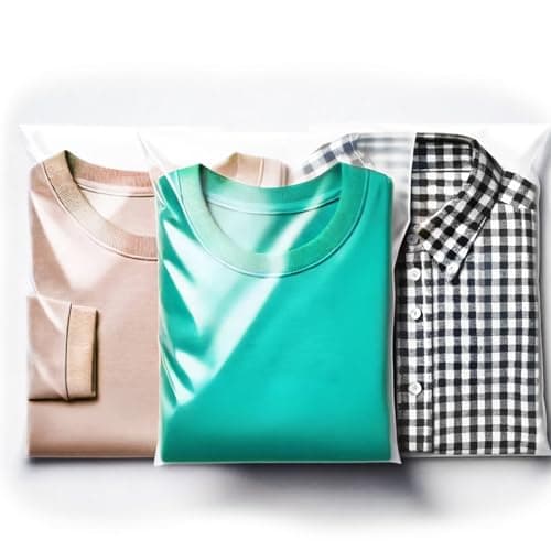 Febio 27x38 Clear Garment Bags for Travel, 20 Pack with Adhesive Closure