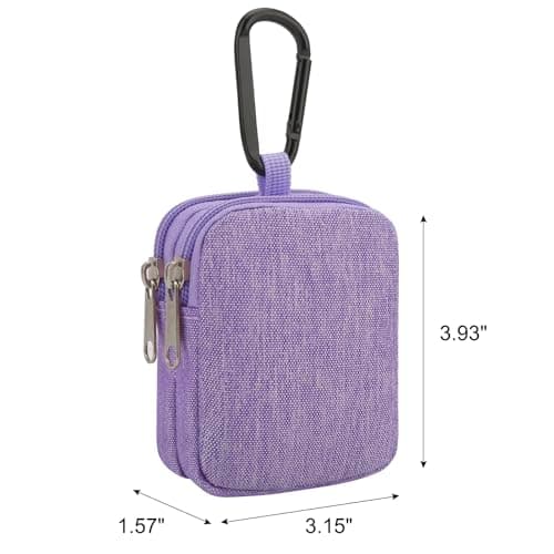 JINSI Mini Pouch Coin Purse Small Organizer Bag (Purple) — view 5