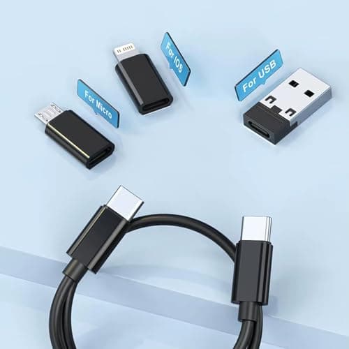 Betron USB Type C to Lightning, Micro-USB, and USB-A Adapter Set — view 4