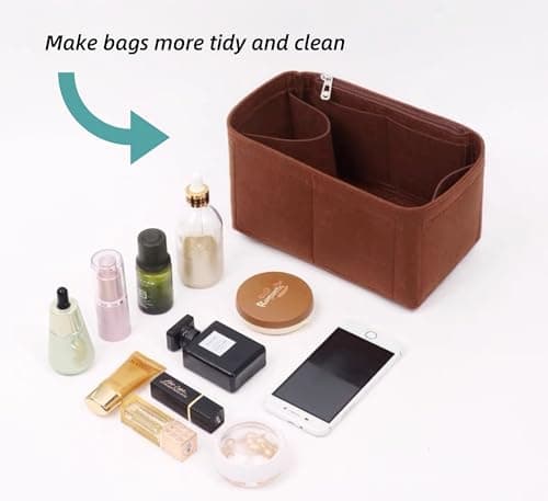 LinerLink Bag Organizer for Mulberry Oversized Alexa Bag (37L x 32H x 17D cm) (Brown, Style C) — view 5