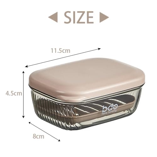Travel Soap Case,Soap Holder,Soap Box with Lid Portable Soap Case,Sealed With Cover, Waterproof and Moisture-Proof for Traveling, Camping, Outdoor, Gym, Bathroom — view 4