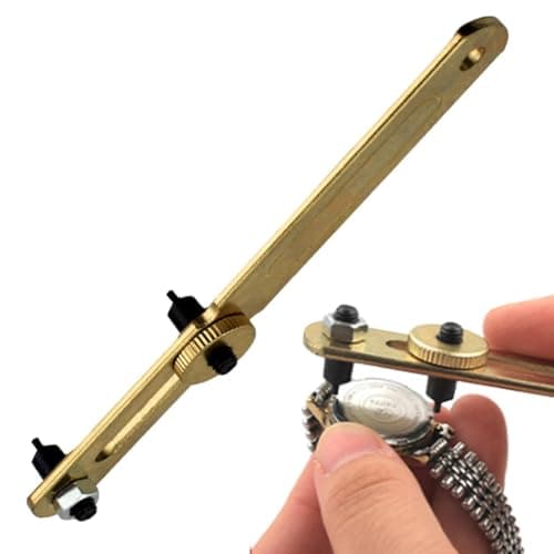 Watch Back Opener - PP Metal 40-50Mm | Watch Back Remover Tool with Adjustable Grip Durable Construction Battery Replacement Repair Kit | Watčh Case Opener for Screw Baćk Timepiece Maintenance — view 6
