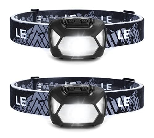 Lepro Head Torch, 2 Pack Super Bright LED Headlamp 6 Lighting Modes
