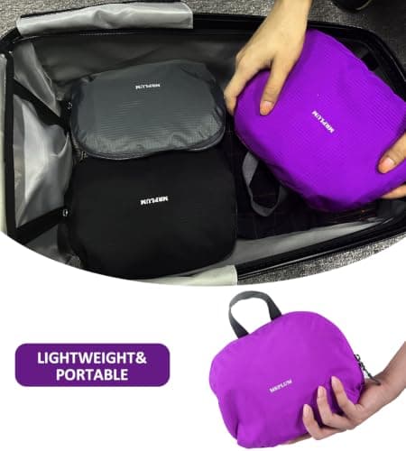 MRPLUM 30L Rucksack Foldable Ultralight Packable Backpack,Purple — view 5