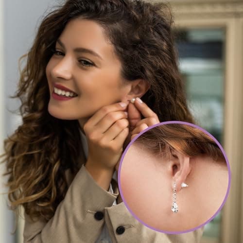 600Pcs Silicone Earring Backs, 6 Styles Soft Clear Earring Backs for Studs Hooks Heavy Earrings Hypoallergenic Secure Fit Rubber for Droopy Ears and Daily Use — view 6