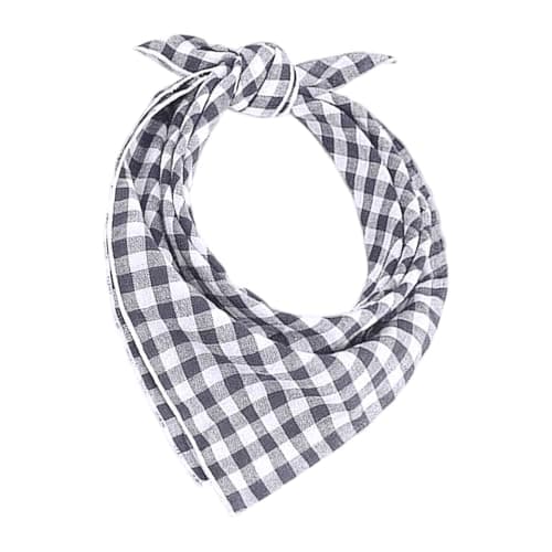 2026 Traditional Checked Scarf for Elegant Accessory Outfit Versatile with Traditional Woven Cotton Scarf for Women Ideal Addition for Folk Festival Celebration Tent Party Fashion, gray, One Size — view 2