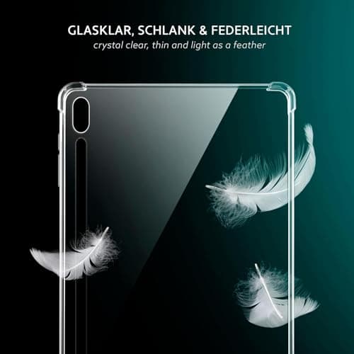 moex Aero Case for Samsung Galaxy Tab S6 Silicone Transparent Protective Case Ultra Thin Shockproof with Corner Protection Tablet Silicone Case Transparent Minimalist Clear — view 4