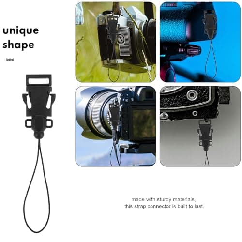 OSOLADY 4pcs Camera Strap Buckle Quick Release Connector Adapter for Travel Compatible Camera Lanyard and Strap Loop Lightweight — view 3