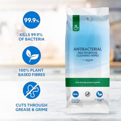 by Amazon Antibacterial Multipurpose Cleaning Wipes, fresh, 252 Count, 42 count (Pack of 6) — view 4
