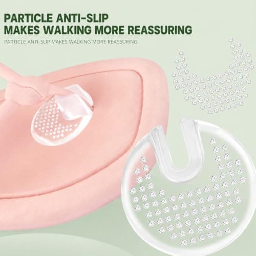 Livzikaroa 1 Pair Transparent Toe Protectors for Flip Flops Silicone Toe Protector Cushions for Thong Sandals Toe Post and Forefoot Comfort — view 4