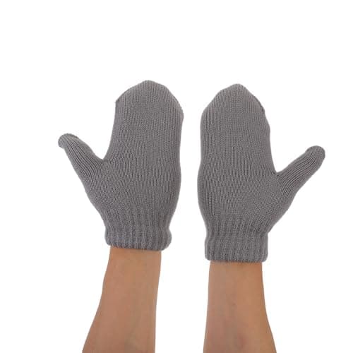 3 Pairs Women Winter Mittens Acrylic Fiber Warm Gloves for Skiing — view 4