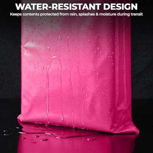 iSOUL 10x Large Mailing Bags, 17x24 Strong Large Vinted Mailing Postal Postage Bags [Use in Parcel, Delivery, Shipping, Mail, Package] [43.2cmx61cm] Hot Pink Bag — view 3