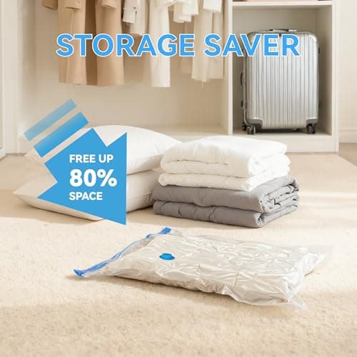 Requisite Needs Vacuum Storage Bags, 9 Pack Space Saver Compression Bags with Durable Protective Seal, 3 Sizes (40x60cm, 50x60cm, 60x80cm), Waterproof Reusable for Clothes, Bedding — view 2