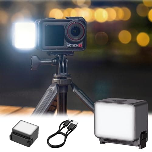JJC Osmo Action 5 Pro LED Light, Video Light for DJI Osmo Action 5 Pro 4 3