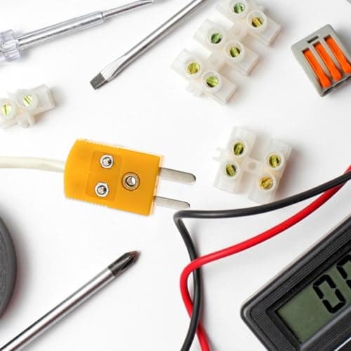 Ciieeo 15sets Thermocouple K Type Connector Plugs Male Female Cable Adapters K Type Thermocouple Adapter for Precise Temperature Measurement Cable — view 3