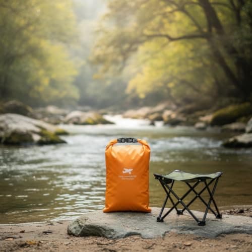 Colcolo Outdoor Waterproof Storage Bag Roll Camping Organizer Gear Storage Holder Quick Access Zipper Oxford Cloth for hiking travel home organization car trunk, Transparent, L — view 2