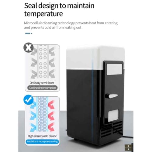 USB Fridge - Mini Drink Cooler, Portable Warmer Insulation For Dorm — view 2
