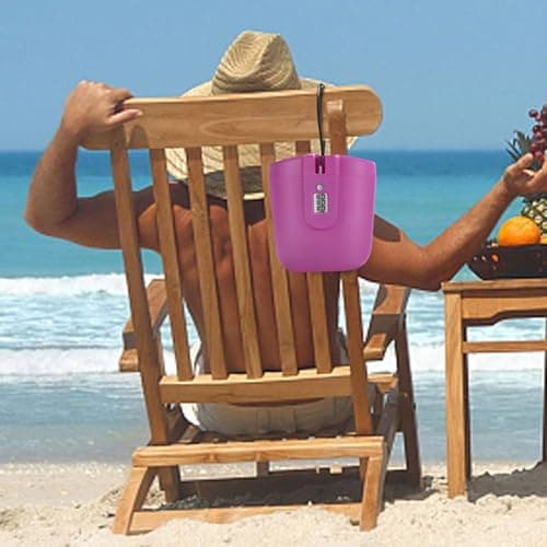 Beach Lock Box, Portable Beach Bucket Box Lock, Traveling Portable Safe Box, Anti-Theft, 3-digit Combination Lock, 2L Large Capacity Storage Box For Beach Safe, Travel, Personal Items — view 6