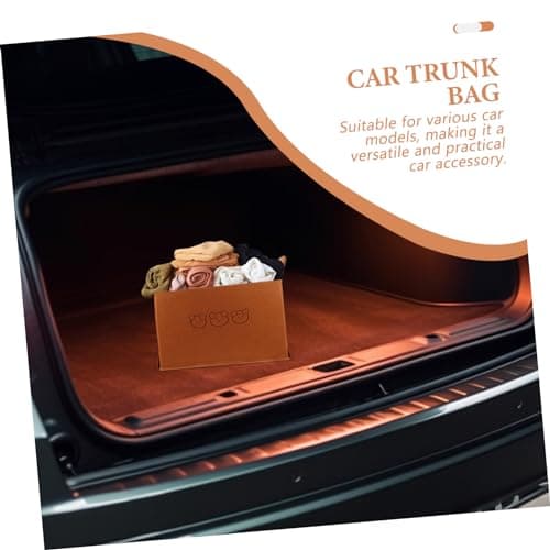 Cabilock Car Trunk Storage Organizer Tote Bag Large Brown Felt — view 5