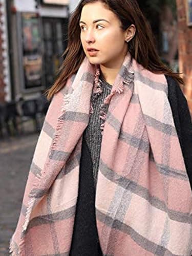 Style Slice Women's Tartan Plaid Blanket Scarf Oversized Shawl Wrap — view 2