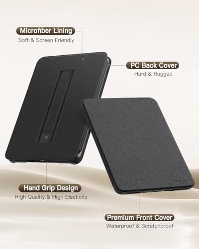 MoKo Case for 7" Kindle Paperwhite 12th Gen 2024 & Colorsoft, Denim Black — view 5
