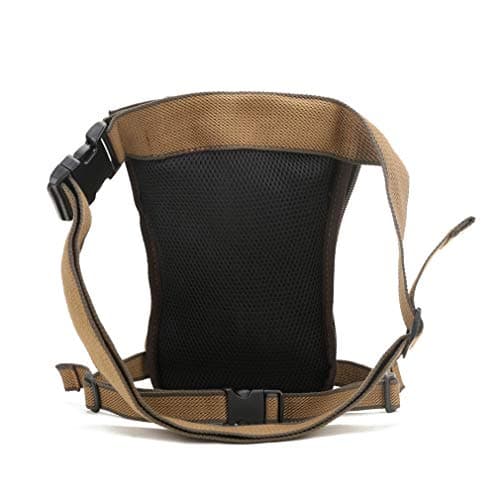 Canvas Drop Leg Bag Hiking Waist Pack for Men Women Travel Outdoor Sports Camping Tactical Motorcycle Riding Cycling Fishing Thigh Fanny Pouch — view 4