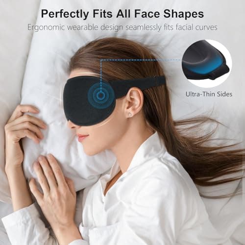 Gritin 100% Blackout Sleep Masks for Women & Men - Zero Eye Pressure Mask — view 4