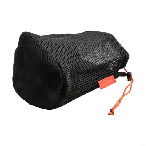 Mesh Pot Organizer Bag for Camping Cookware Storage, Breathable Outdoor Kitchen Gear Pouch with Drawstring, Anti-Collision Hiking Stove Carrier and Water Bucket Mesh Holder,(16 * 20cm) — view 2