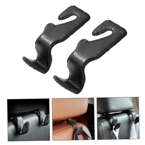 ARTSEWPLY 2 Pcs Vehicle Seat Back Hooks Auto Headrest Hangers Car Seat Back Storage Hangers with Stainless Steel Material and Excellent Bearing Capacity for Coats and Clothes — view 5