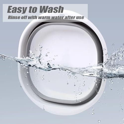 5L Collapsible Washing Up Bowl - Folding Hand Wash Basin, Plastic Washing Up Bowl, Retractable Water Storage Basin, Portable Food Storage Camping Bowls, Multipurpose Outdoor Travel Basins (M Grey) — view 4