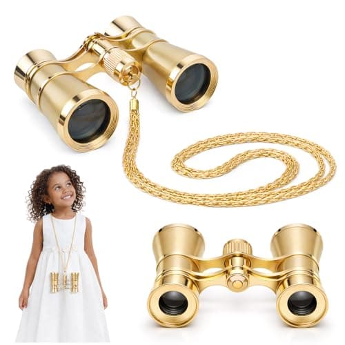 PartyKindom Opera Glasses Vintage Binoculars for Theatre Concerts Travel
