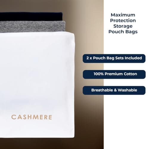 Cashmere Wool Sweater Storage Bag Set — view 3
