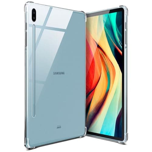 moex Aero Case for Samsung Galaxy Tab S6 Silicone Transparent Protective Case Ultra Thin Shockproof with Corner Protection Tablet Silicone Case Transparent Minimalist Clear