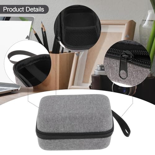 FVDPWYE EVA Hard Case Travel Pouch Tote Protection with Handle Storage Electronics Holder Carrying Bag for Organizing Accessories, Gray 19x14x10cm — view 4