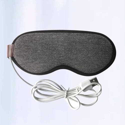 Mipcase USB Steam Eye Mask for Dry Eye and Headache Relief Washable Hot Compress Cotton Cover with USB Power for Travel and Office Use — view 5