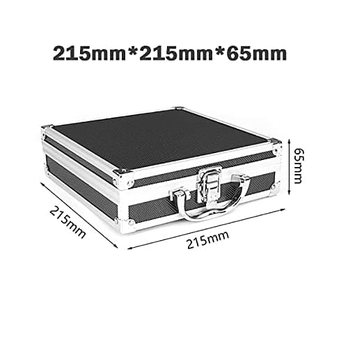 Aluminium Frame Tool Case with Padded Foam Travel Case(M 21.5x21.5x6.5cm) — view 2