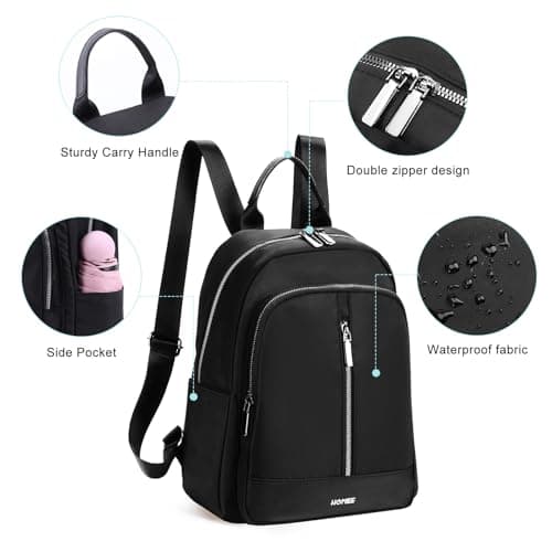 HOMIEE Backpack Women, Anti-Theft Rucksack Bag for Women, Lightweight Fashion Backpack School Bag Travel Backpack for Commuting, Work, Weekend, Daily — view 5