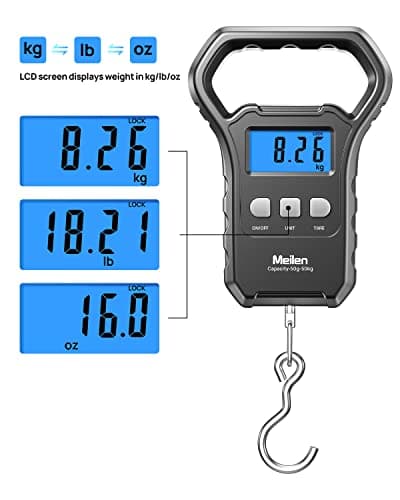 Meilen Luggage Scale, Digital Fishing Suitcase Weigh Scale, 110lb/50kg — view 2