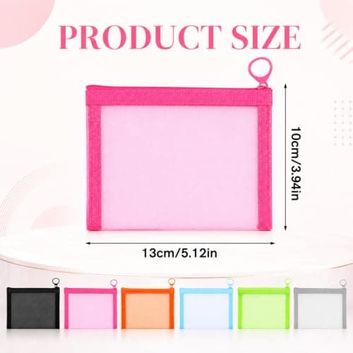 5 Pack Small Zip Pouch, 5 x 4 Inches Small Pouch with Zip — view 2